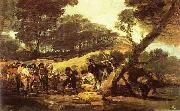 Francisco Jose de Goya Powder Factory in the Sierra. oil on canvas